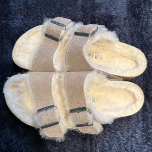 Cozy Birkenstock Shearling Sandals